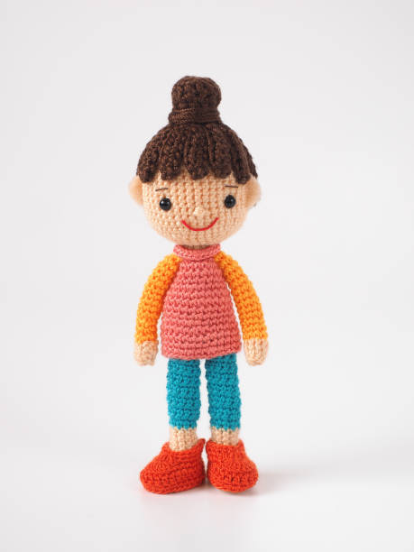 istock Small and cute Amigurumi doll 1262305140