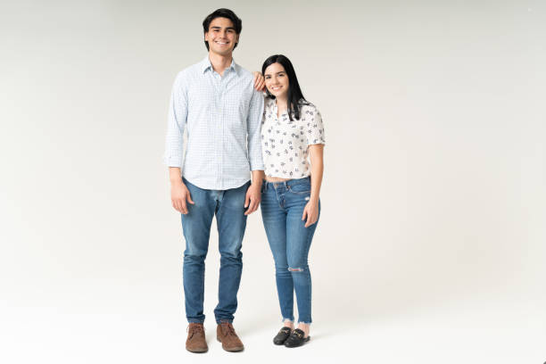 istock Happy Boyfriend And Girlfriend Standing Together 1262313436