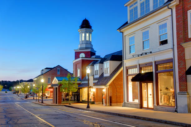 mashpee commons en cape cod - commons fotografías e imágenes de stock