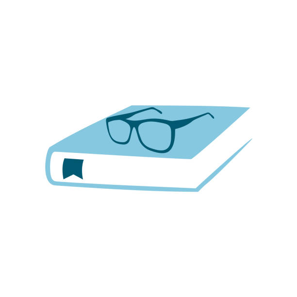 значок книги. - advice reading student glasses stock illustrations