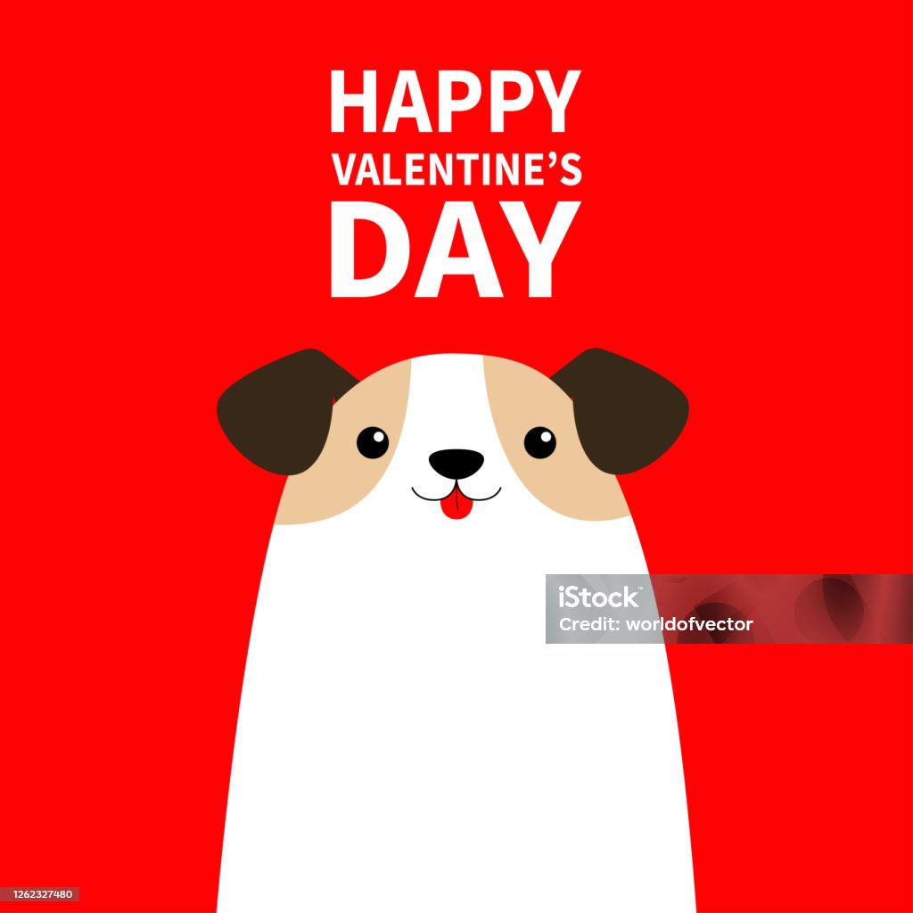Happy Valentines Day Cute Dog Icon Puppy Pooch Standing Funny ...