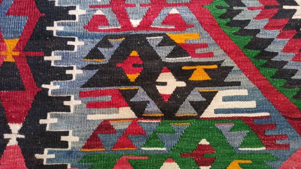 istock Colorful geometric traditional Turkish carpet design 1262331715