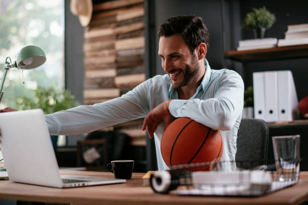 istock Businessman having a video call on laptop. 1262332220