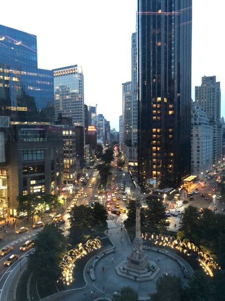 istock Aerial View of Columbus Circle 1262334935