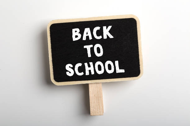 istock Back To School Blackboard Sign Board Isolated 1262335002
