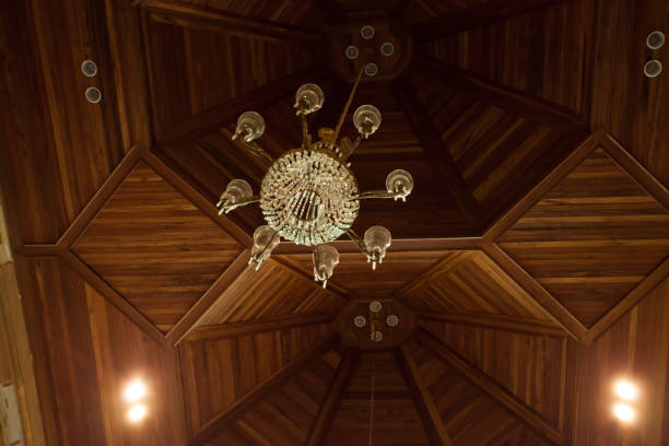 internal view of an old cathedral with gold design in baroque style place of christian worship
