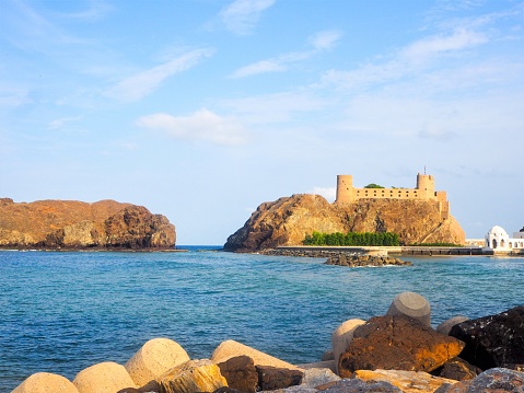 In November 2019, tourists could admire Al Jalali fort near the Sultan Palace in front of Arabian sea in Muscat.
