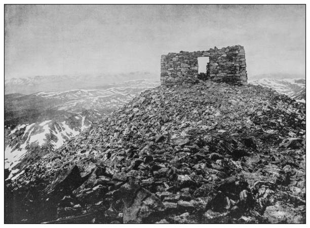 istock Antique black and white photo: Gray's Peak, Colorado 1262352423