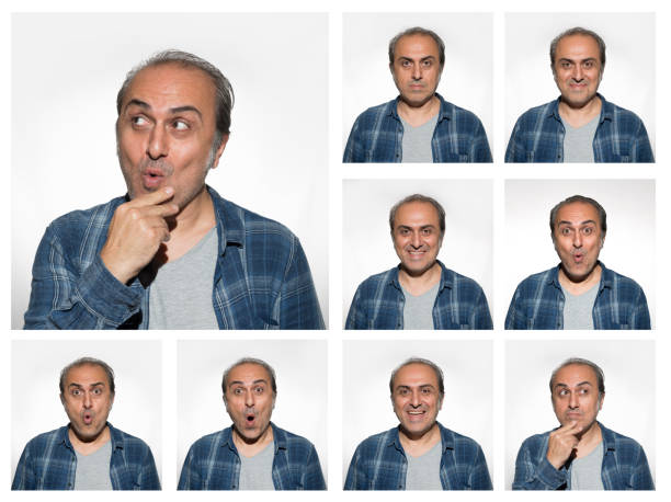 istock Man making facial expressions 1262374851