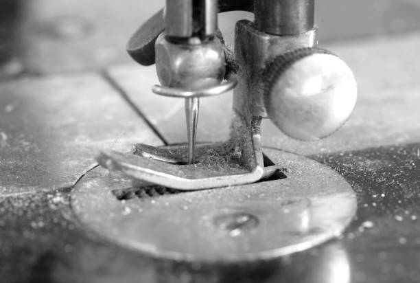 istock Antique, vintage sewing machine close-up, selective focus 1262377182