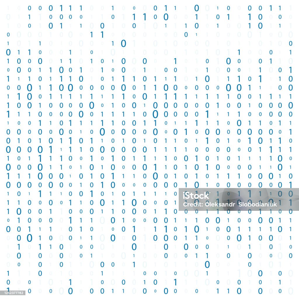 Background With Digits On Screen Binary Code Zero One Matrix White  Background Banner Pattern Wallpaper Abstract Matrix Background Binary  Computer Code Coding Hacker Concept Vector Background Stock Illustration -  Download Image Now -