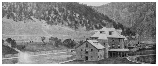 istock Antique black and white photo: Colorado scenics 1262378436