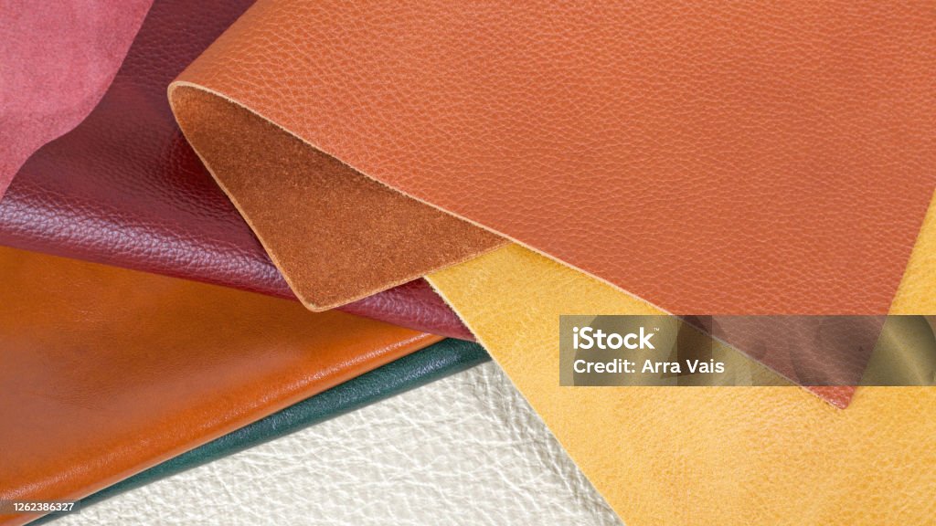 Leather Sample Texture Natural Leather Textures Samples Stock Photo - Download Image Now ...