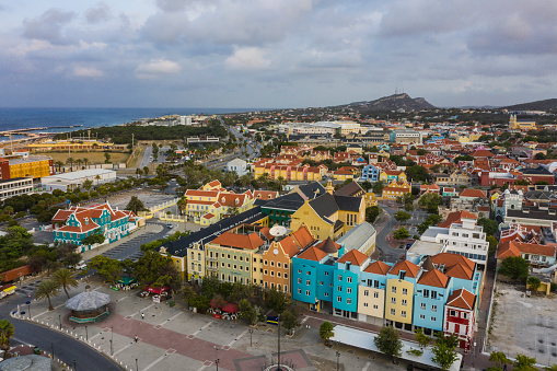 Aerial over Curacao /Caribbean /Netherland Antilles