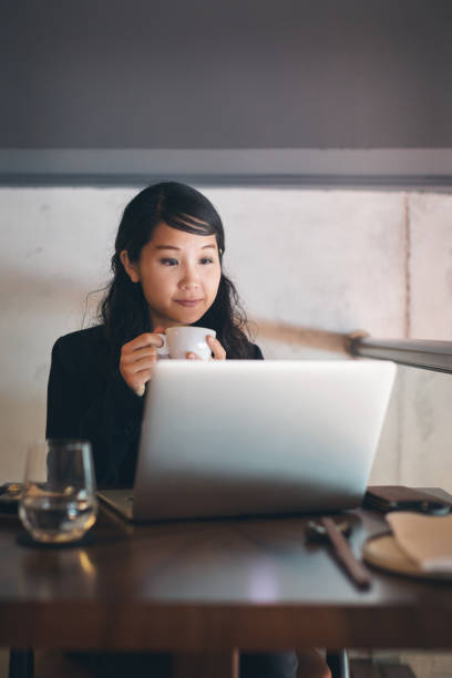istock Young businesswoman working at restaurant 1262390031