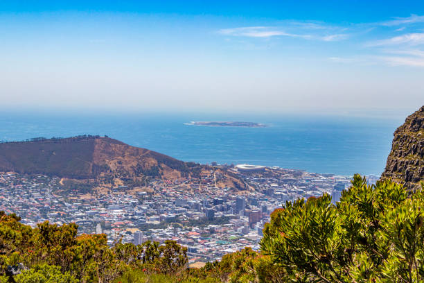 istock Panorama view Cape Town, South Africa from Table Mountain. 1262399454