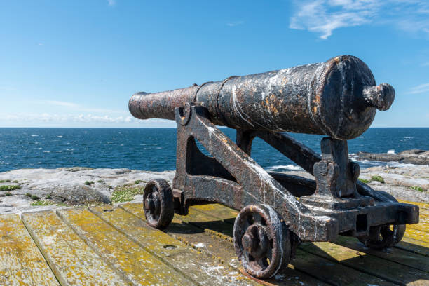 istock Old cannon at Maseskar in Sweden 1262399785
