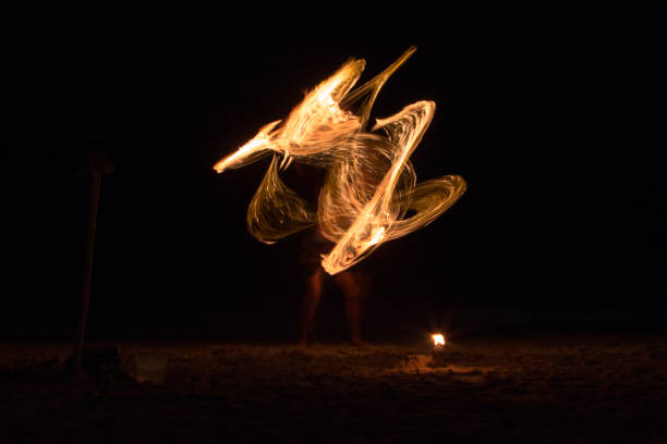 istock Fire juggler on the beach, photo 11 1262403922