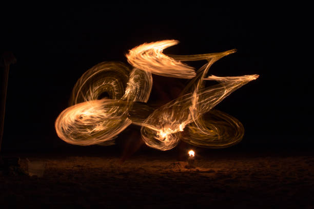 istock Fire juggler on the beach, photo 12 1262403923