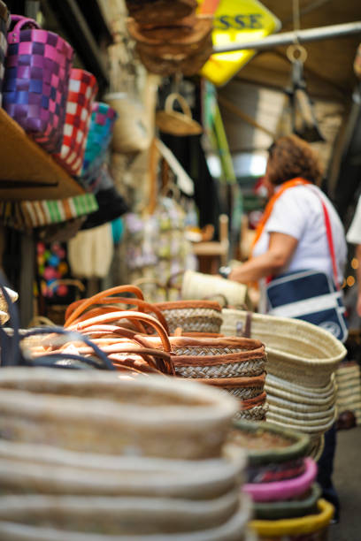 istock Straw Baskets in Provence Market 1262409243