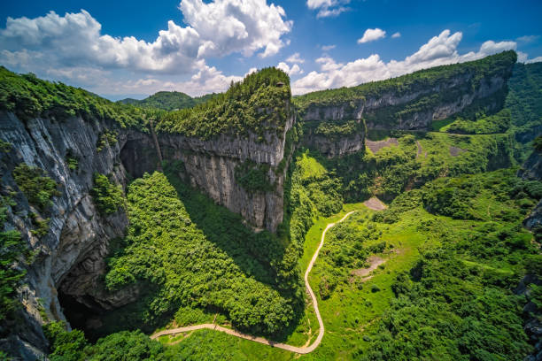 istock Walking trail in the Wulong National Park 1262409254