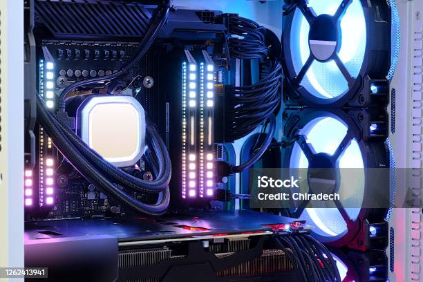 Computer Case Inner Picture Inside Of Computer Pc Case On Working Stock Photo - Download Image Now ...