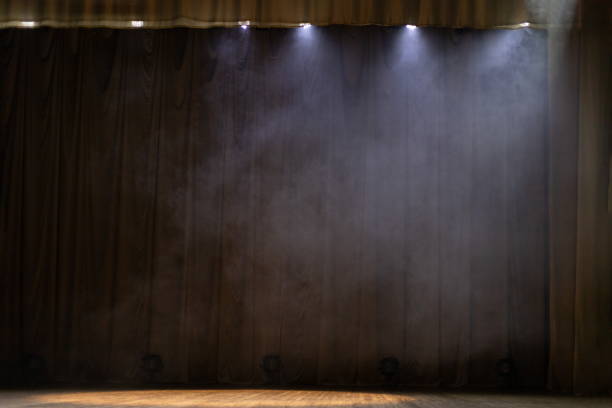 istock Stage before a performance, a curtain in a concert hall or theater. 1262418668