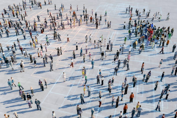 istock Group of people from above 1262418795