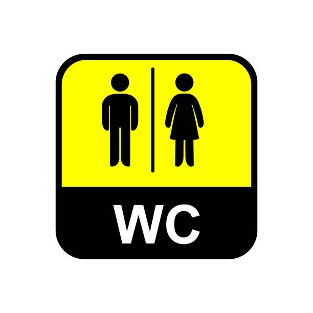 istock Toilet sign. male and female restroom 1262419764