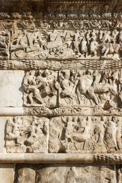 istock Ancient bas-relief on the Arch of Galerius 1262420278