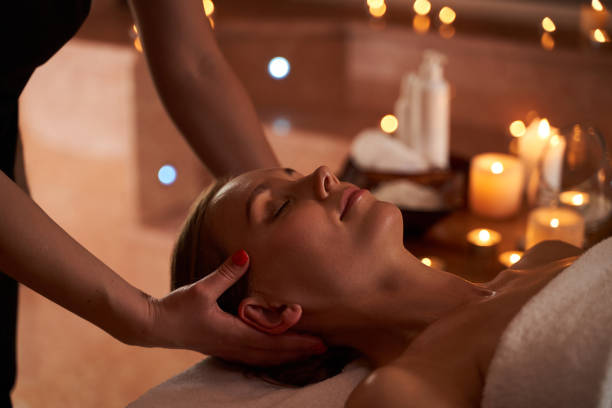 istock Deep relaxation in spa salon after long working week 1262423527