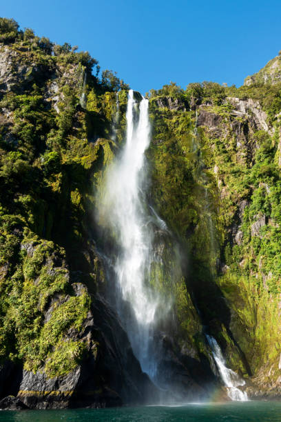istock Waterfalls at Milford Sound 1262426593