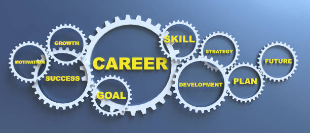 Career, Goal ,Success ,Growth Career, Goal ,Success ,Growth bicycle gear stock pictures, royalty-free photos & images