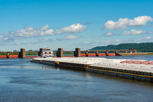 istock Barge on the Mississippi River 1262448138