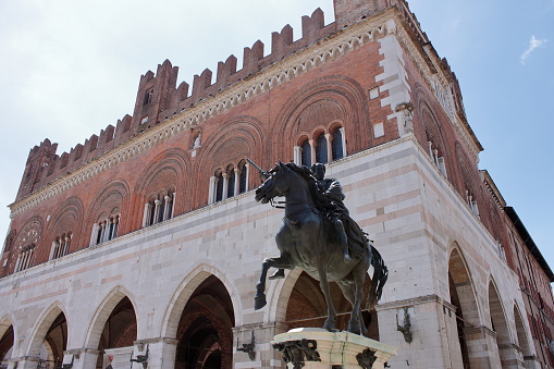 Piacenza, Italy - june 2020: central square
