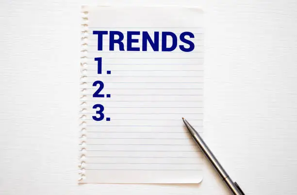 Photo of TRENDS 2020 Business Concept ,minimal style