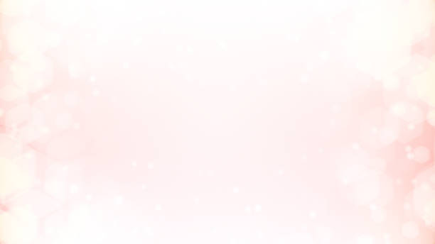 istock Pink bokeh abstract beautiful double light blurred glowing pastel gradient background. concept for wedding card design 1262551856