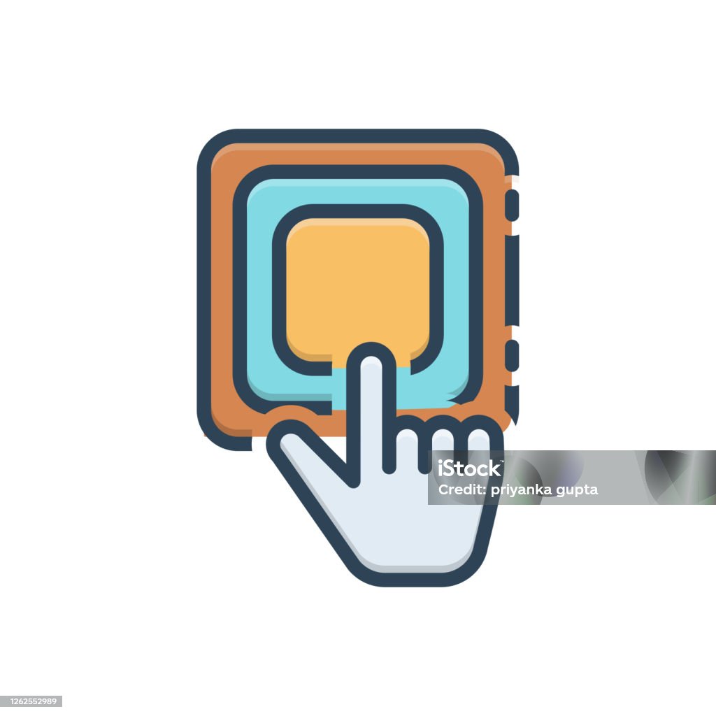 Stock Switch Click Button Click Stock Illustration - Download Image Now - Hand, Icon ...