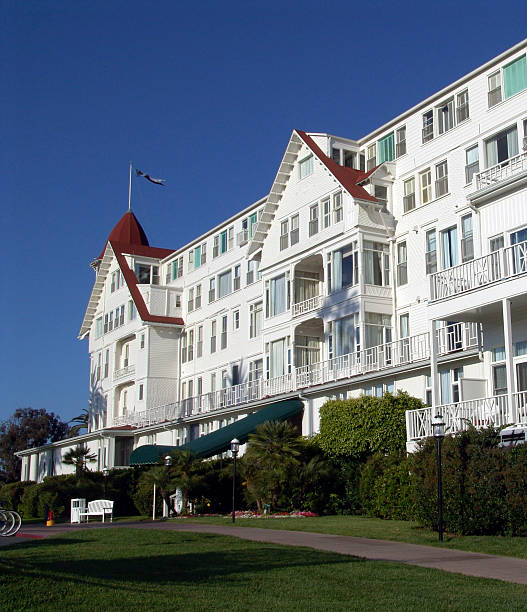 das hotel del coronado - hotel del coronado stock-fotos und bilder