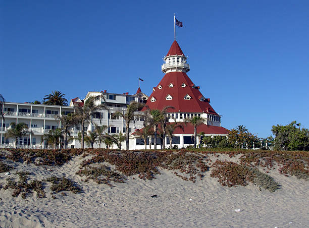 das hotel del coronado - hotel del coronado stock-fotos und bilder