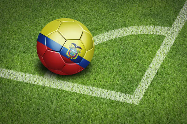 istock Taking a corner with Ecuador flag soccer ball 1262563242