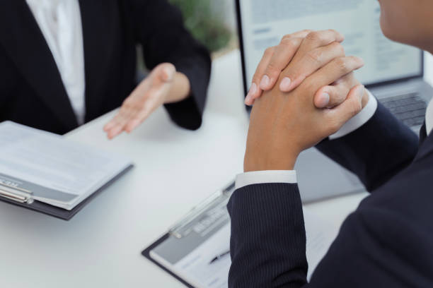 istock Recruitment Concept, Human resource manager with candidate in job interview. 1262564200