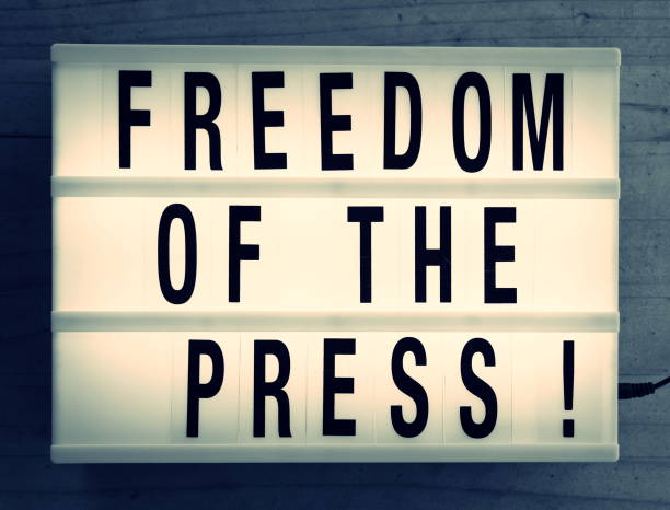 istock Freedom Of The Press in Modern Light Box Trend 1262564229