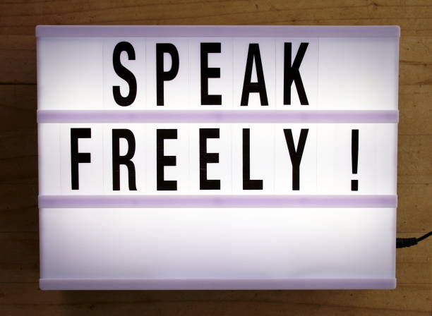 istock Speak Freely in Modern Light Box Trend 1262565353