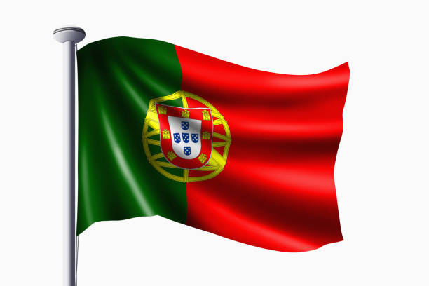 istock Portugal flag waving 1262573461