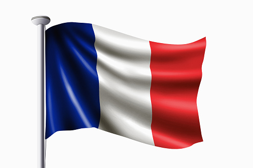 France flag waving
