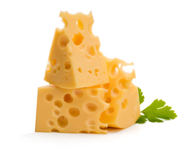 istock cheese slices isolated on white background cutout 1262575129