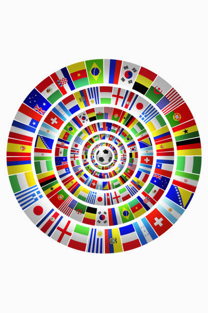 Flags for representing football teams