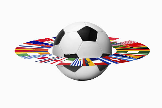 istock Flags for representing football teams 1262578163