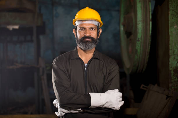istock Industrial worker at factory 1262579473